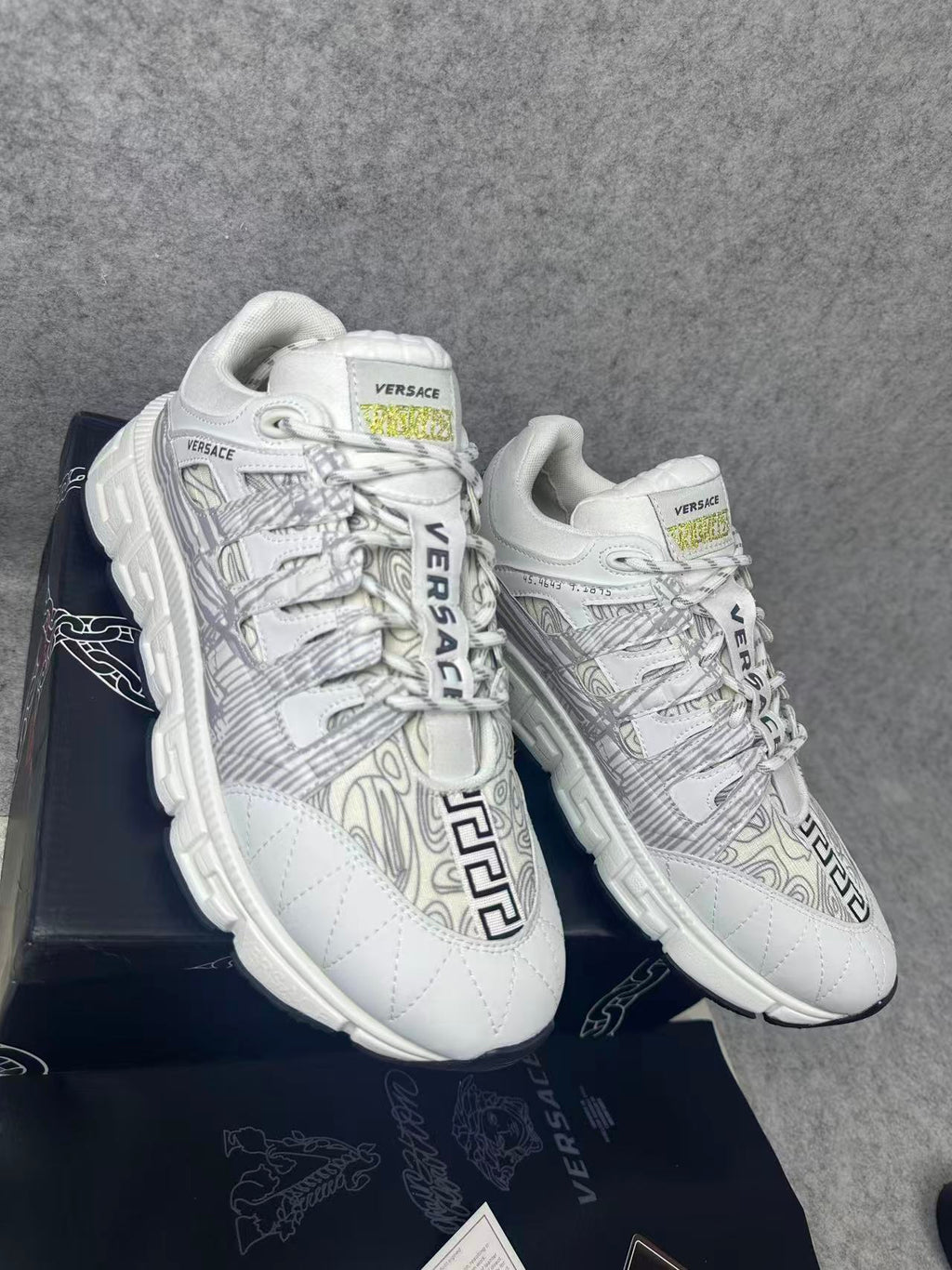 Versace Trigreca Sneakers – White