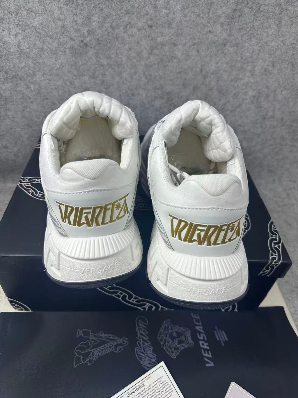 Versace Trigreca Sneakers – White