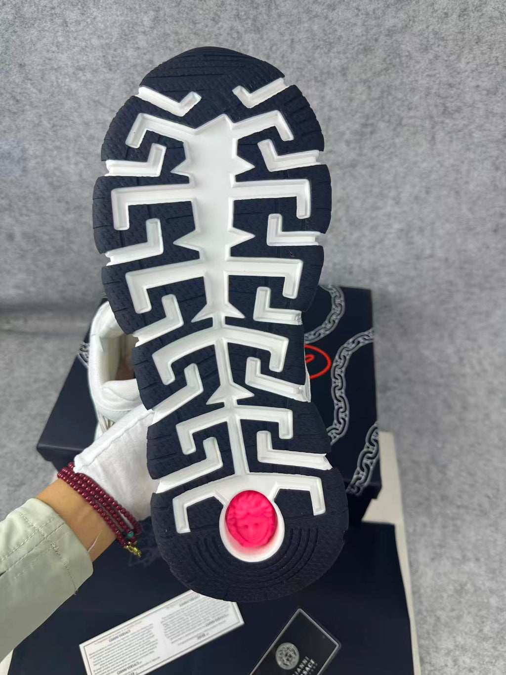 Versace Trigreca Sneakers – White