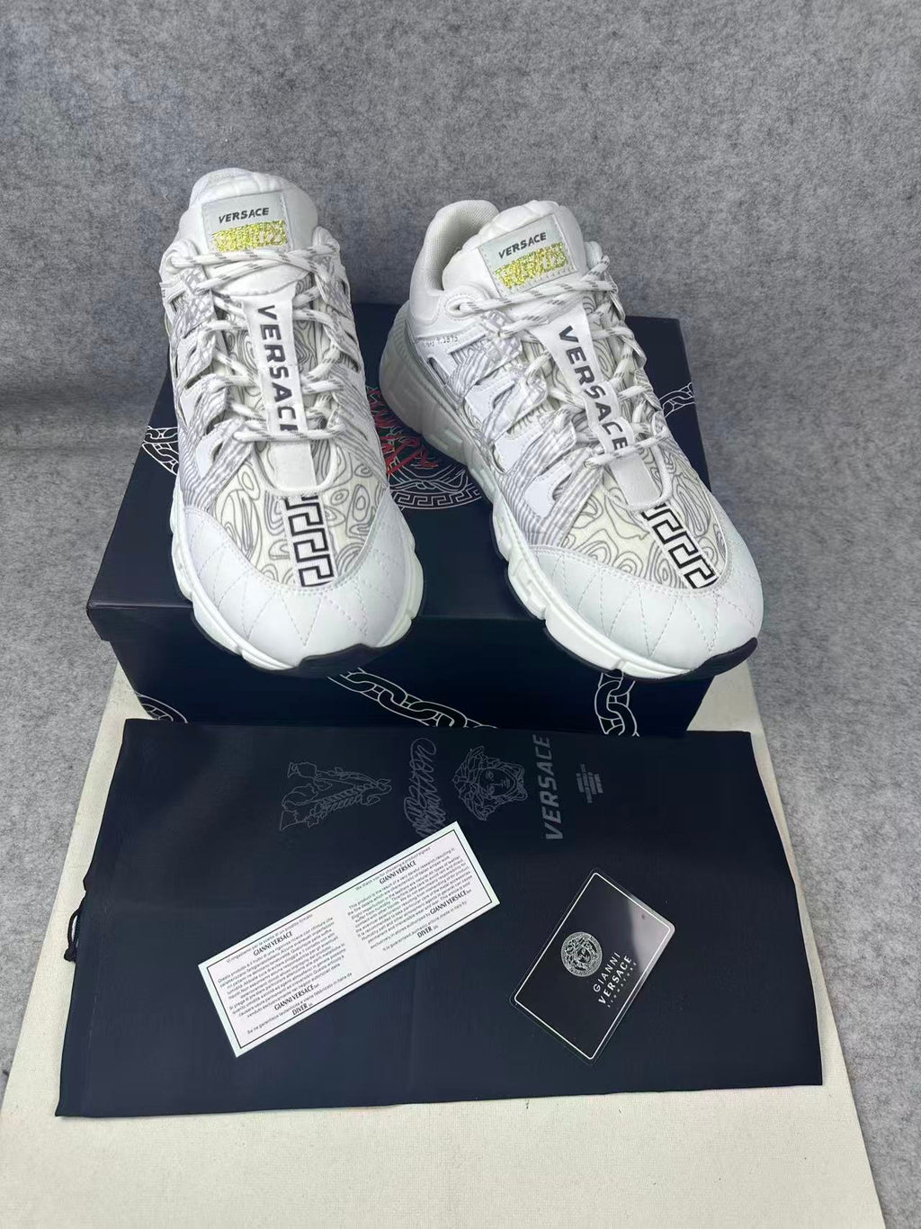 Versace Trigreca Sneakers – White