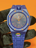 Royal Oak Style Blue Luxury Watch