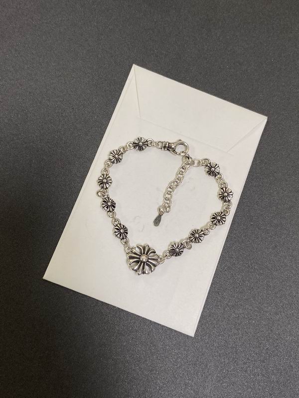 Chrome Hearts Flower Chain Bracelet – Sterling Silver