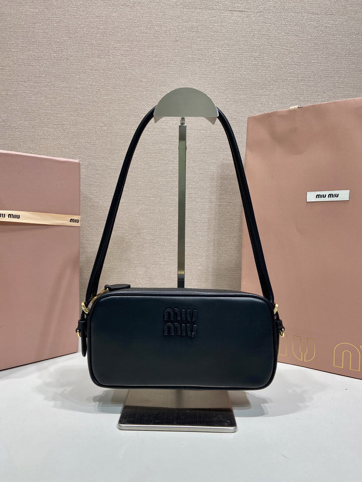 Miu Miu Black Leather Camera Bag