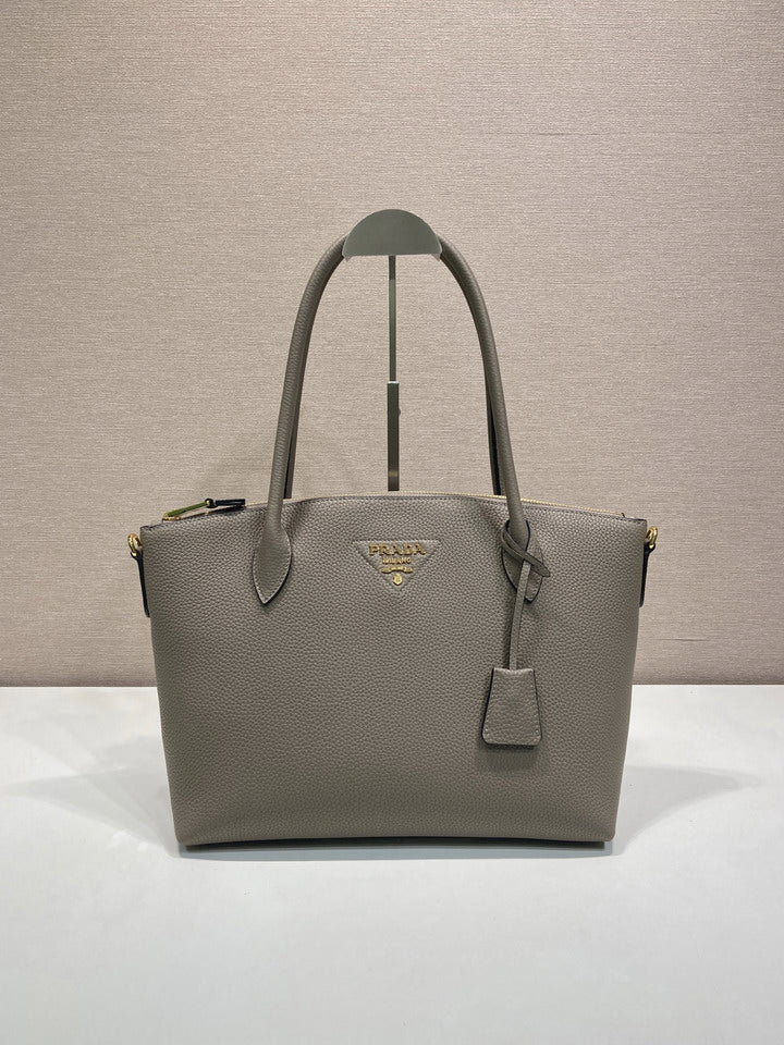 Prada Vitello Daino Leather Tote Bag – Clay