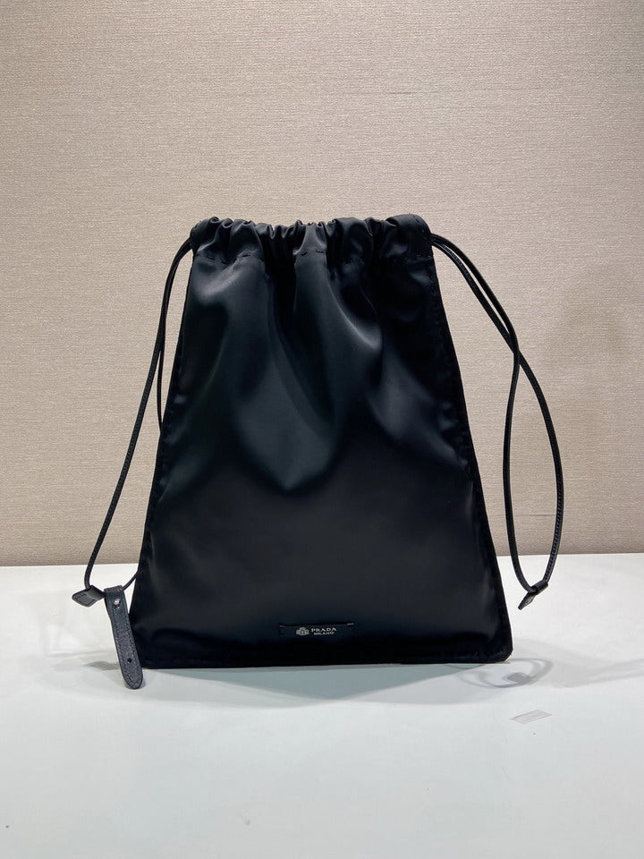 Prada Re-Nylon Drawstring Backpack – Black