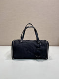 Prada Re-Nylon Barrel Bag in Black