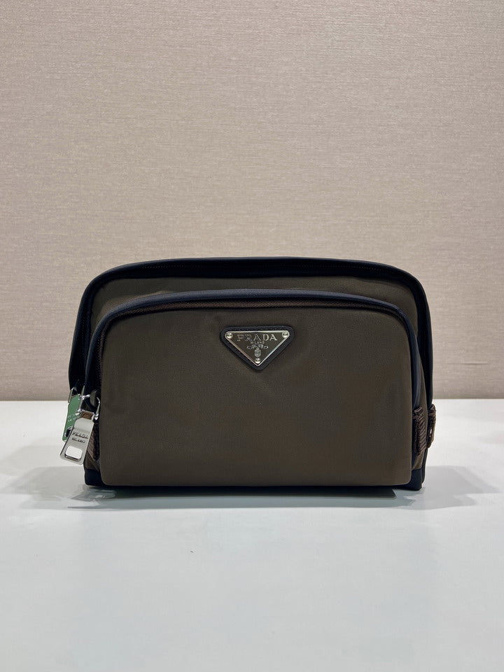 Prada 2NA0682 Black Zip Pouch