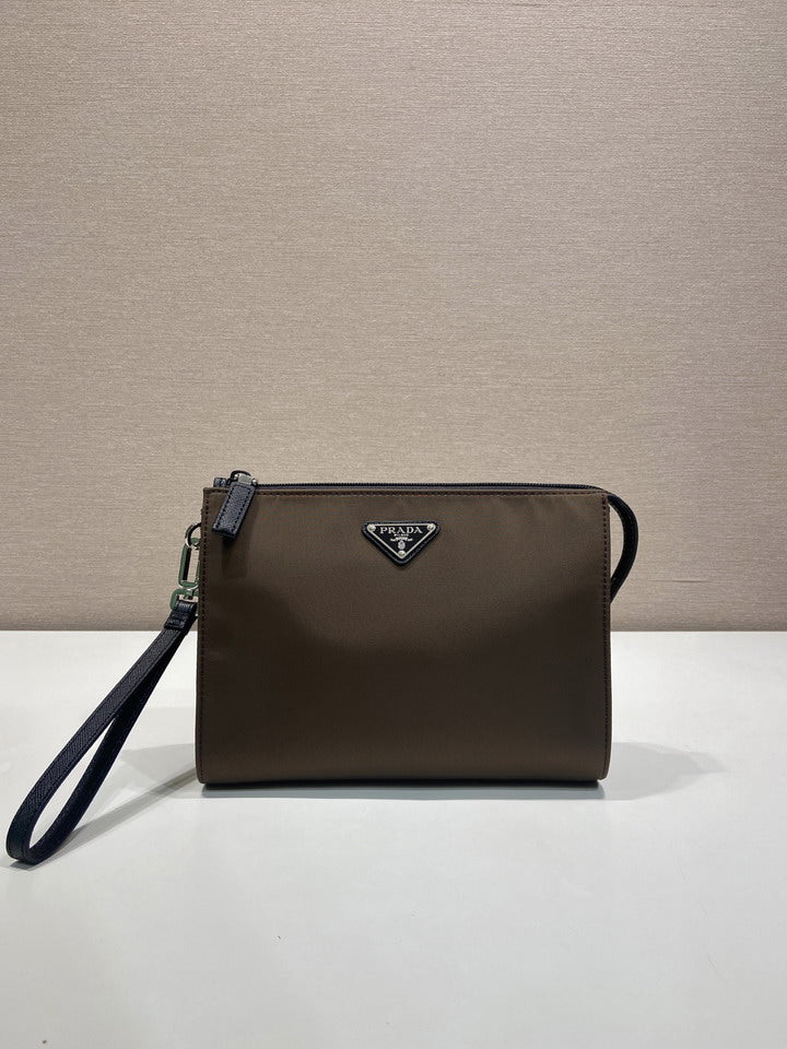 Prada Re-Nylon Wristlet Clutch Bag