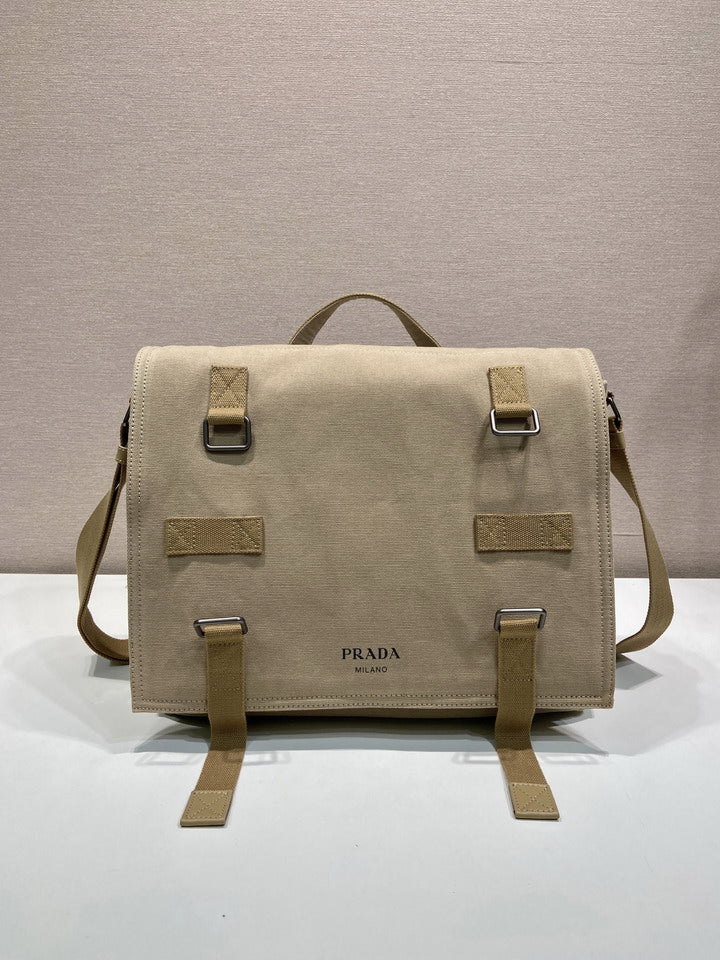 Prada Milano Canvas Messenger Bag