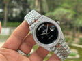 Rolex Day-Date 40mm Full Diamond Black Dial – Iced Out
