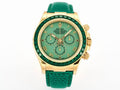 Rolex Daytona Cosmograph 40mm Yellow Gold Emerald Bezel Green Dial