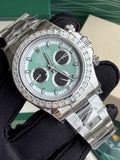 Rolex Daytona-Style Chronograph Watch with Green Dial