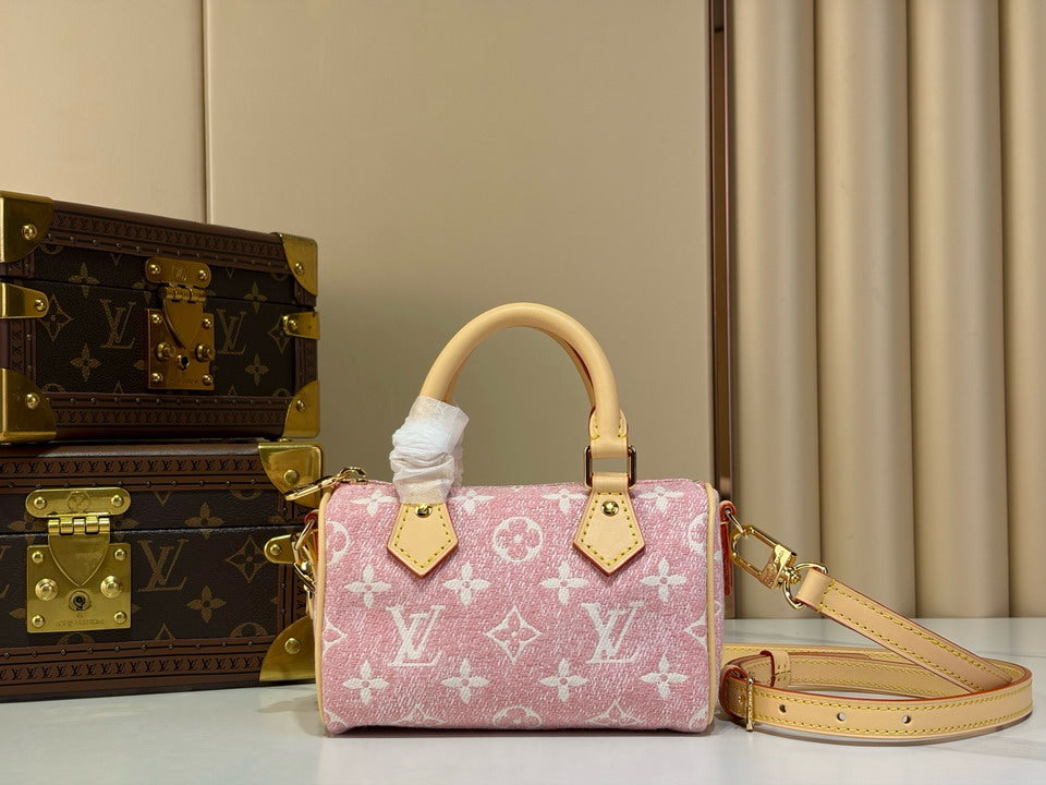 Louis Vuitton Speedy Bandoulière 20 – Pink Denim Monogram