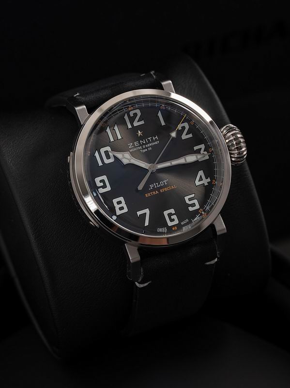 Zenith Pilot Type 20 Extra Special Watch with Black Leather Strap