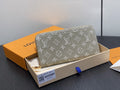 LV Monogram Zippy Wallet – Gold Denim